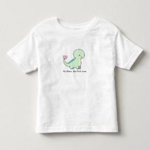 Bebé Mi Mamá, Mi Primer Amor Camiseta de Dino Lindo par