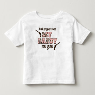 Bebé Mi papá tiene una camiseta de arma
