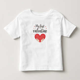 Bebé Mi primer día de San Valentín camiseta para niños 