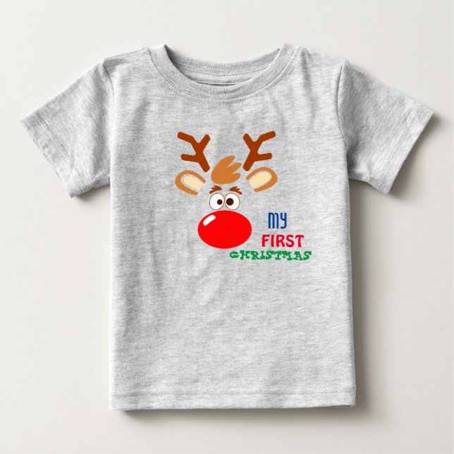 Bebé Mi primera camiseta BabY de Navidad (Anverso)