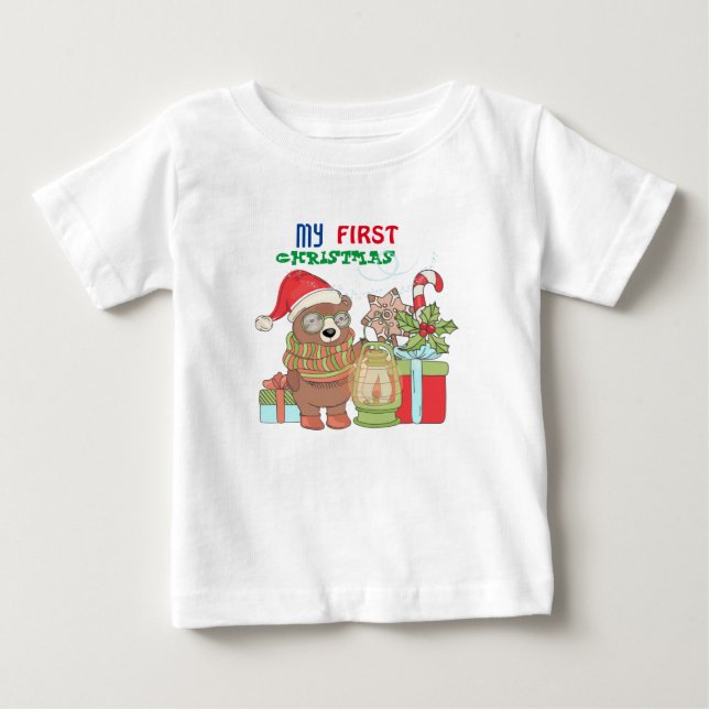 Bebé Mi primera camiseta BabY de Navidad (Anverso)
