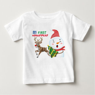 Bebé Mi primera camiseta BabY de Navidad