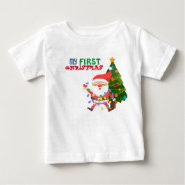 Bebé Mi primera camiseta BabY de Navidad