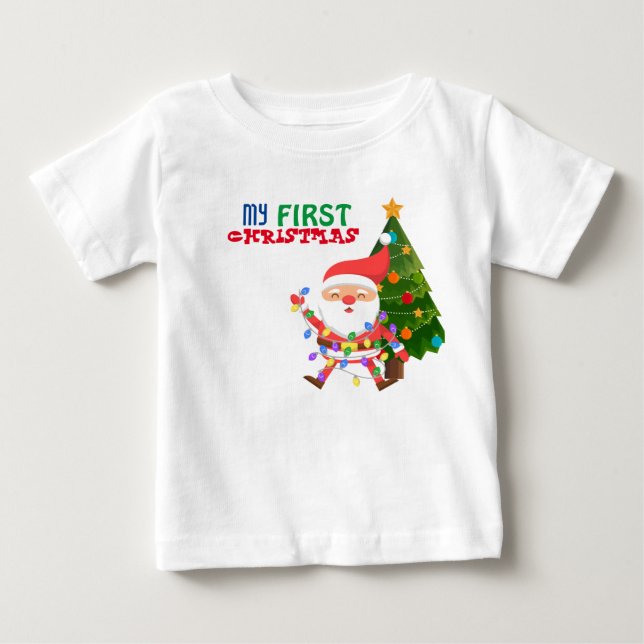 Bebé Mi primera camiseta BabY de Navidad (Anverso)