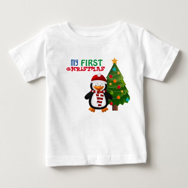 Bebé Mi primera camiseta BabY de Navidad (Anverso)