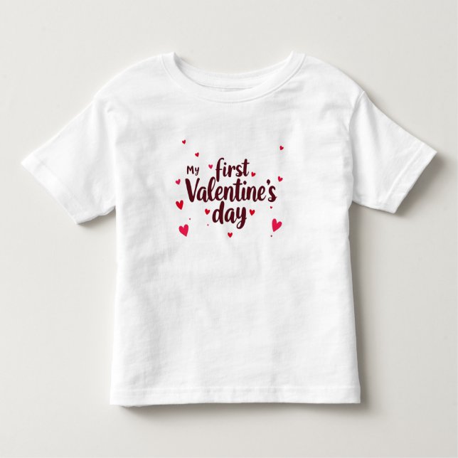 Bebé Mi primera camiseta de San Valentín para niñas, co (Anverso)