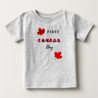 Bebé Mi primera camiseta del Día de Canadá