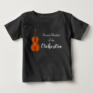 Bebé Miembro Más Nuevo de la Camiseta de Cello de la Or