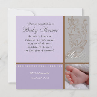 Bébé Modern Swirl n Dot - Invitación a la ducha pa