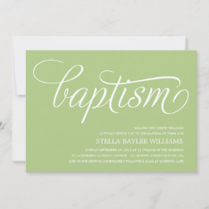 BEBÉ MODERNO INVITACIÓN AL BAPTISMO