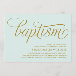 BEBÉ MODERNO INVITACIÓN AL BAPTISMO