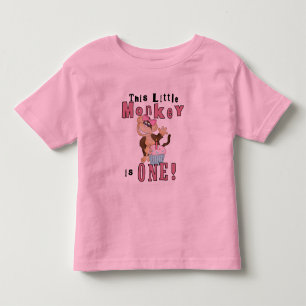 Bebé Mono Fiesta Rosa 1.ª camiseta de cumpleaños y rega