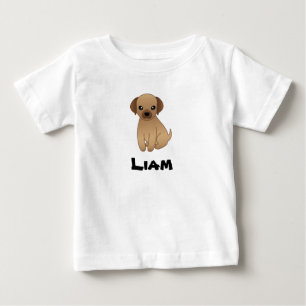Bebé Monograma de camiseta para niños con perrito