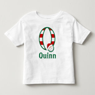 Bebé Monograma de la camiseta de Navidades pequeños a r