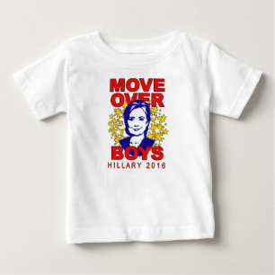 Bebé Movimiento de Hillary Clinton sobre camiseta del