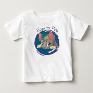Bebé Nacido en camiseta para niños puros - Diseño de ga