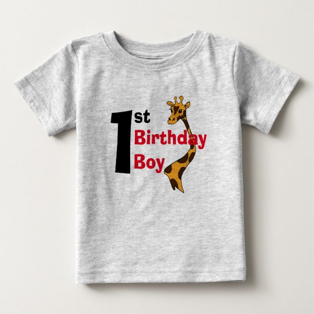 Bebé Nacimiento de la camiseta de Giraffe (1.ª) (Anverso)