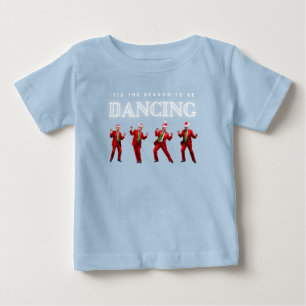 Bebé Navidades bebés camiseta de Trump Dancing