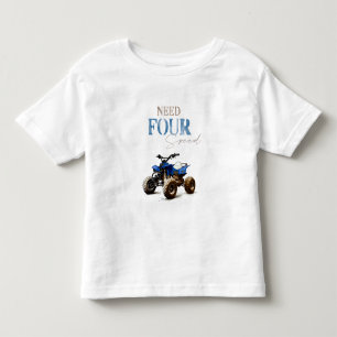 Bebé Necesita camiseta de cumpleaños de cuatro ruedas a