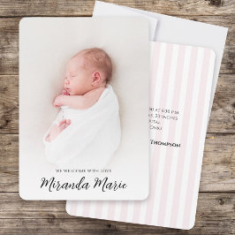 Bebé Niña Sobrecarga simple Textos Típografía eleg