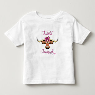 Bebé Niñita de vaca, camiseta de vaca longhorn