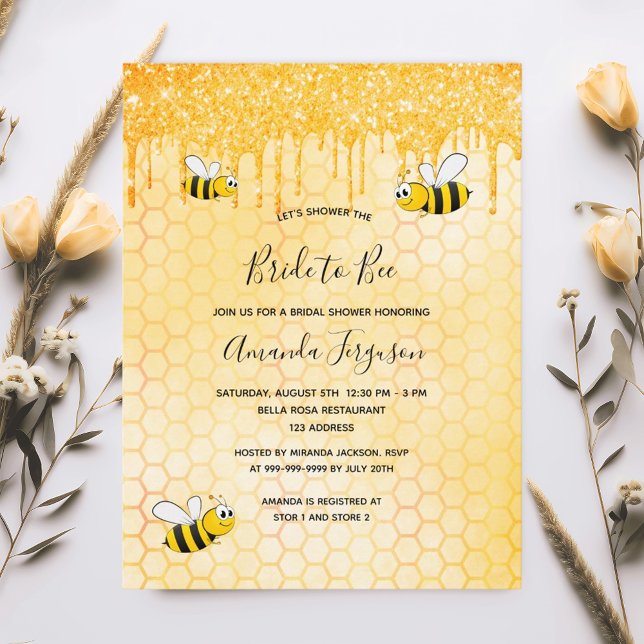 Bebe novia para ser una invitación dorada a la duc (Subido por el creador)