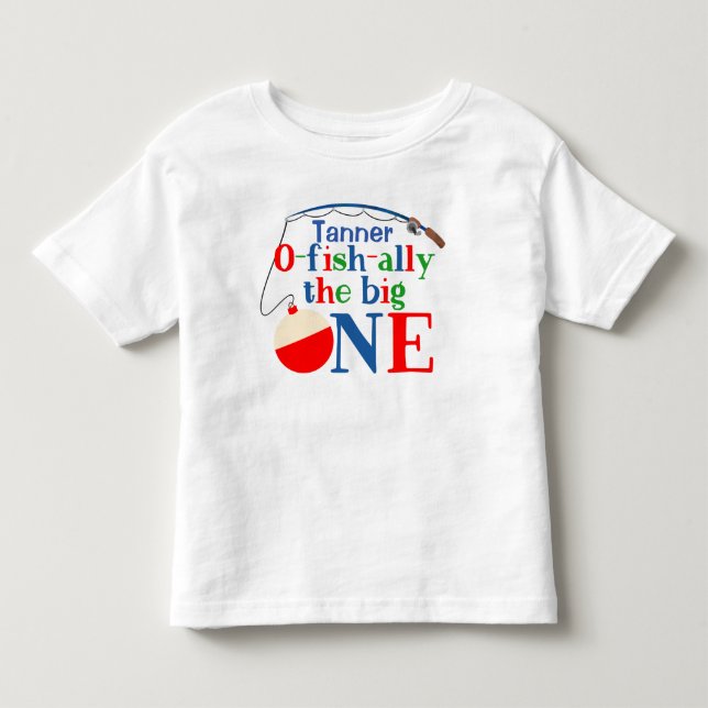 Bebé O-fish-ally la camiseta grande de un primer cumple (Anverso)