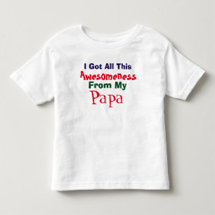 Bebé Obtengo mi sensibilidad de la camiseta de mi papá