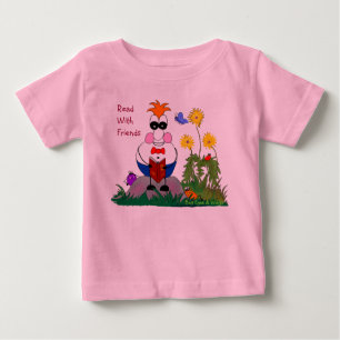 Bebé Ojos y alas del insecto leídos con la camiseta de