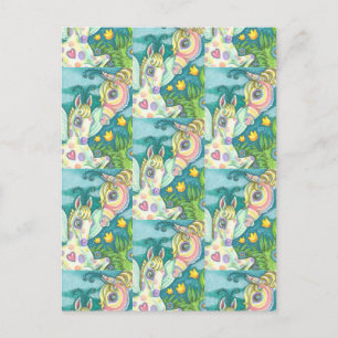 BEBÉ ORIENTAL, CABALLO DE PRIMAVERA, TARJETA POSTA