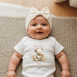 Bebé Oso Amado Body Personalizado para Recién Nacido