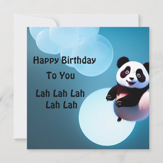 Bebé Panda Bubbles, (Anverso)