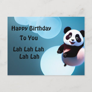 Bebé Panda Bubbles, postal