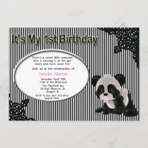 Bebé Panda recibe primera invitación de cumpleaños