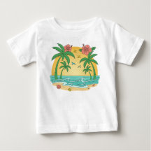 Paraíso de las Palmeras – Camiseta de verano tropi