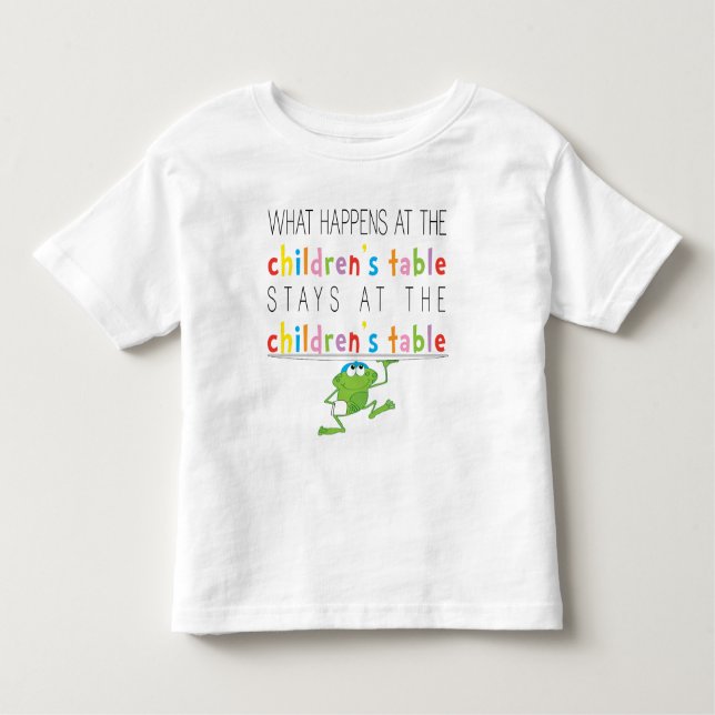 Bebé Pascua "La mesa de los niños", pequeña camiseta (Anverso)