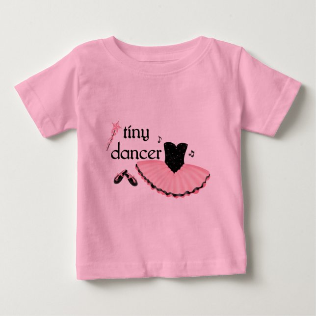Bebé Pequeña camiseta de bailarina infantil (Anverso)