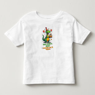 Bebé Pequeña camiseta de cumpleaños de dinosaurio para