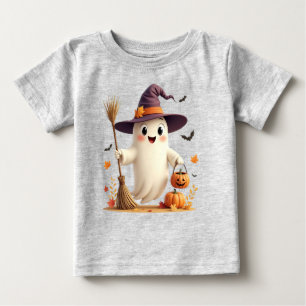 Bebé Pequeña camiseta de Fantasma Halloween