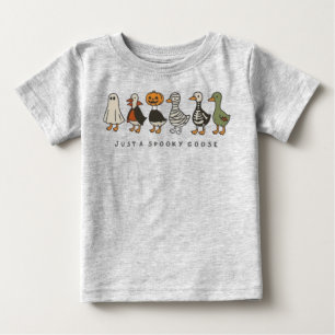Bebé Pequeña camiseta de ganso de Halloween, espeluznan