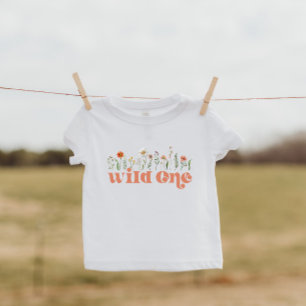 Bebé Pequeña camiseta de un flor silvestre