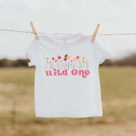 Bebé Pequeña camiseta de un flor silvestre