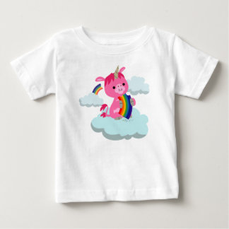 Bebé Pequeña camiseta de unicornio Personalizado que co