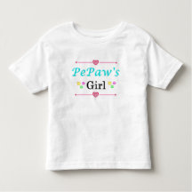 Pequeña camiseta del Chica de PePaw