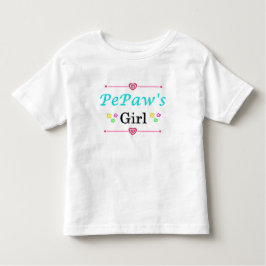Bebé Pequeña camiseta del Chica de PePaw