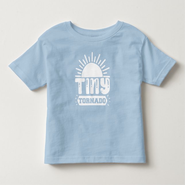 Bebé Pequeña camiseta divertida para niños de Tornado T (Anverso)