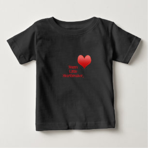 Bebé Pequeña camiseta que rompe el corazón de mamá