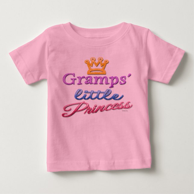 Bebé Pequeña Princesa de Gramps, bebé, camiseta (Anverso)