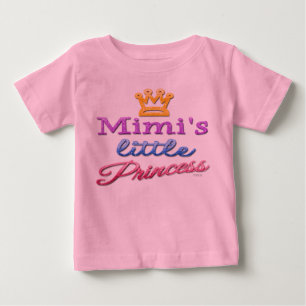 Bebé Pequeña princesa de Mimi, bebé, camiseta