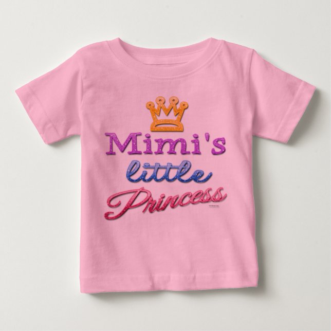 Bebé Pequeña princesa de Mimi, bebé, camiseta (Anverso)